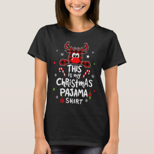 Camiseta Esta É A Minha Revista De Natal Divertida Do Pajam