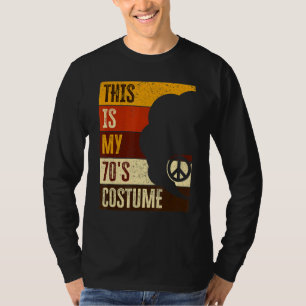 Camiseta Esta é a minha roupa de 70 e 70 para mulheres dos 