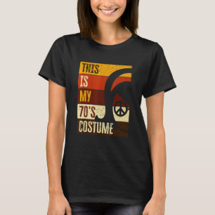 Camiseta Esta é a minha roupa de 70 e 70 para mulheres dos