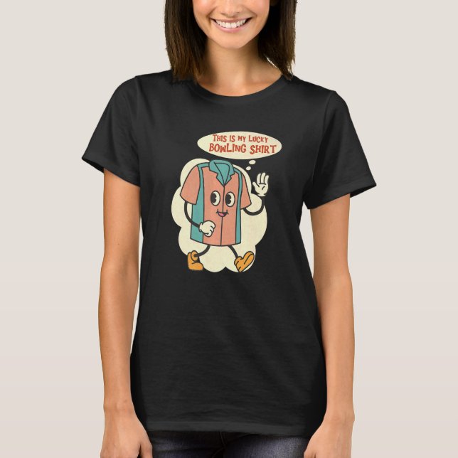 Camiseta Esta é a minha roupa de boliche de Bowler (Frente)