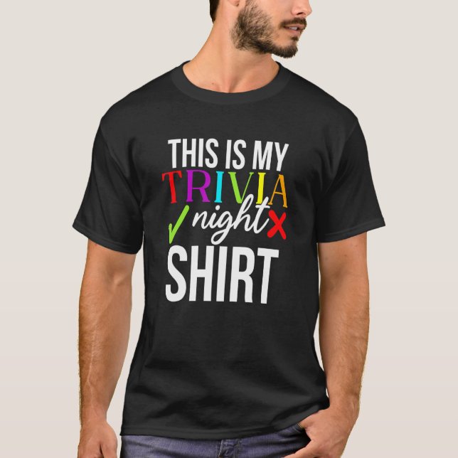 Camiseta Esta É A Minha Trivia Noite (Frente)