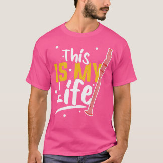 Camiseta Esta É A Minha Vida De Flute