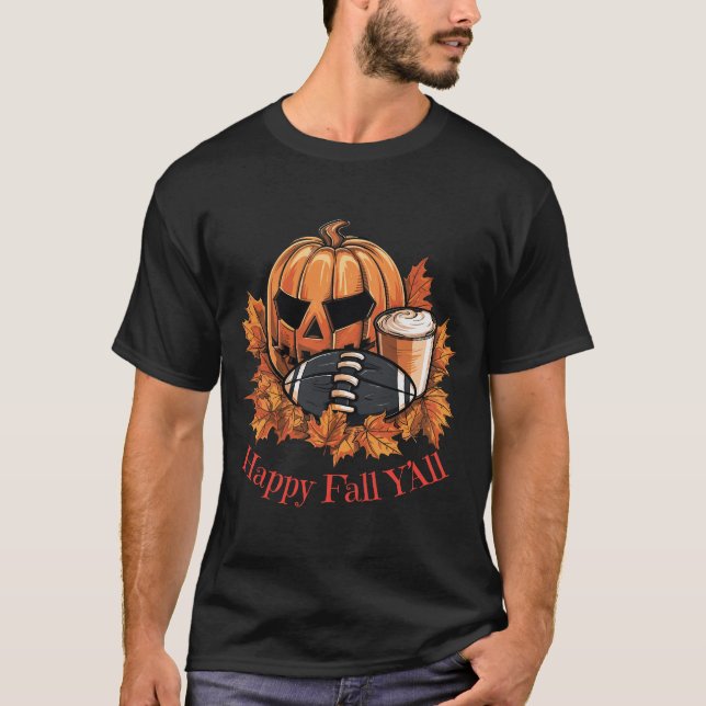 Camiseta Esta é a queda da temporada - Feliz outono, camise (Frente)