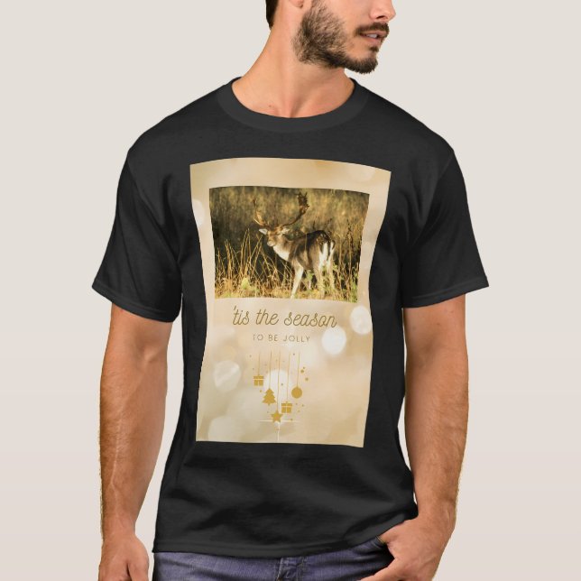 Camiseta Esta É A Razão Para Ser Jolly Reindeer (Frente)