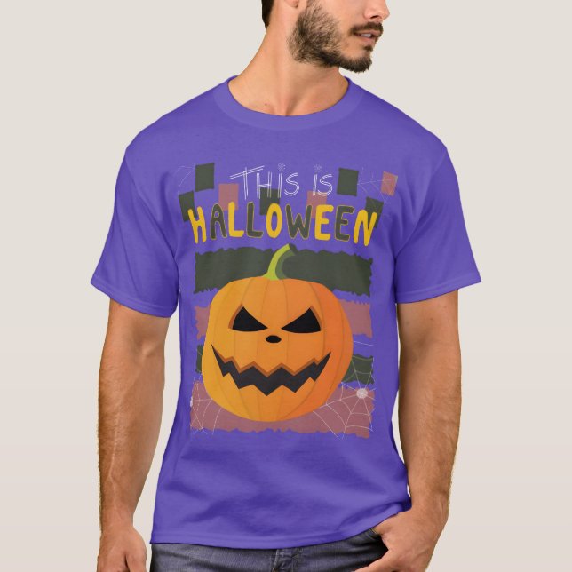 Camiseta Esta é a vintage do Halloween (Frente)