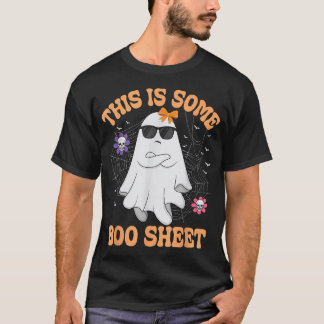 Camiseta Esta É Alguma Folha de Boo Fantasma Irritado Dia d