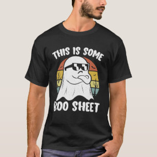 Camiseta Esta É Alguma Folha de Boo Halloween Fantasma Pres