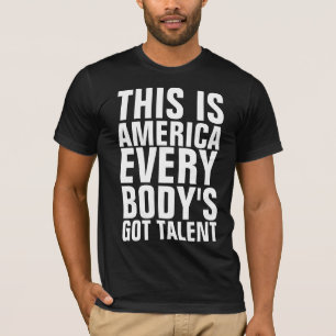 CAMISETA ESTA É AMÉRICA TODOS TALENTO OBTIDO