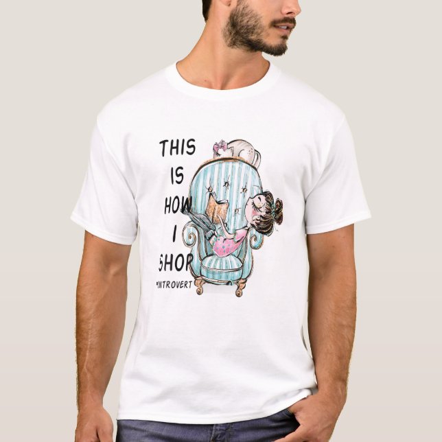 Camiseta Esta É Como Eu Compro Introvertida Garota Fofo Loj (Frente)
