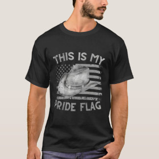 Camiseta Esta É Minha Bandeira De Orgulho Usa Vaca American