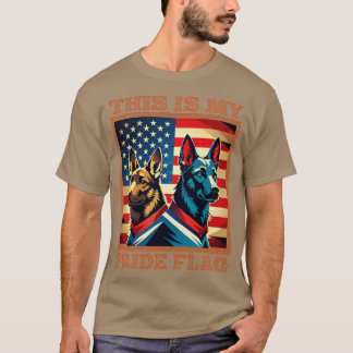 Camiseta Esta É Minha Bandeira do Orgulho Cães do Orgulho