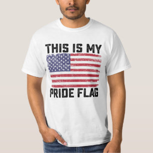 Camiseta Esta É Minha Bandeira do Orgulho EUA
