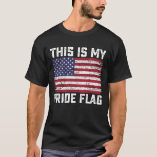 Camiseta Esta é Minha Bandeira do Orgulho EUA