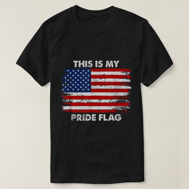 Camiseta Esta é minha bandeira do orgulho EUA 4 de julho pa (Frente do Design)