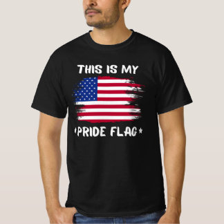 Camiseta Esta É Minha Bandeira do Orgulho | EUA Dia 4 de Ju