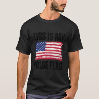 Camiseta Esta É Minha Bandeira Do Orgulho Usa Patriótica Am