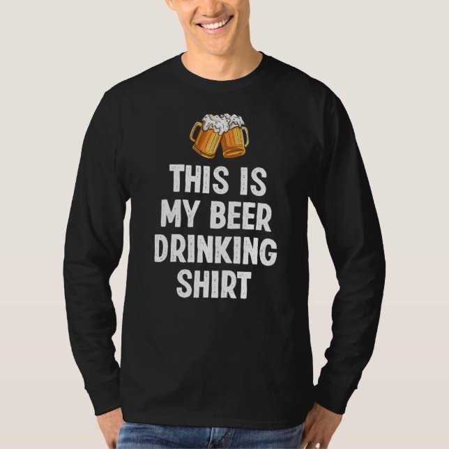 Camiseta Esta É Minha Cerveja Engraçada De Bebendo (Frente)