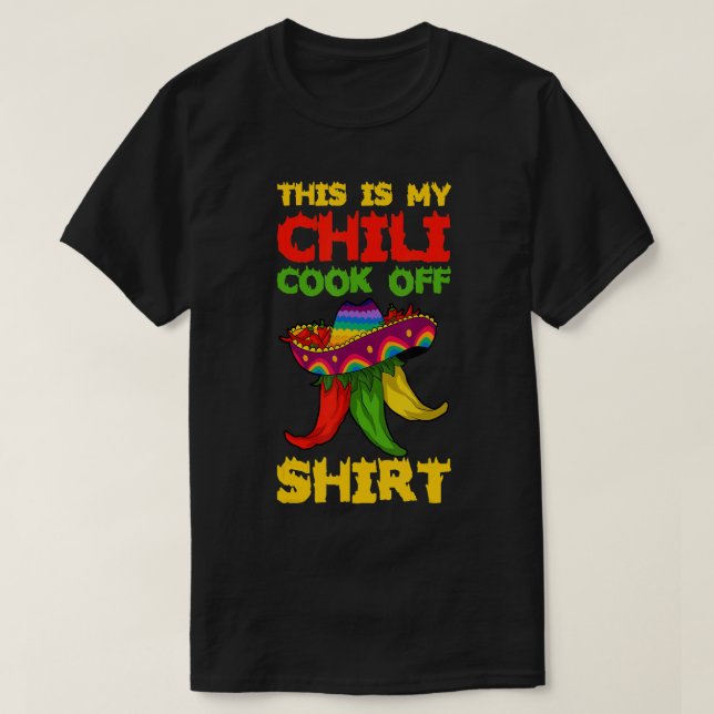 Camiseta Esta É Minha Chili Cook Off T-Shirt (Frente do Design)