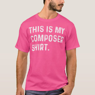 Camiseta Esta É Minha Compositora Compondo Música Canção Or