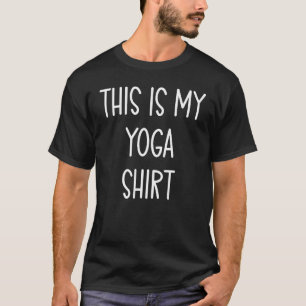 Camiseta Esta é Minha Cota Mão Escrita de Yoga