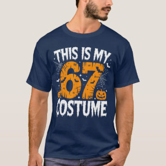 Camiseta Esta é Minha Fantasia de Halloween 67 Meme Lazy Br