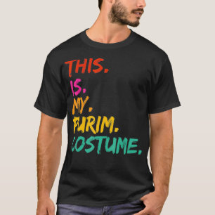 Camiseta Esta é minha fantasia de Purim engraçada