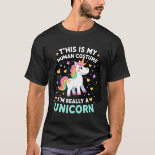 Camiseta Esta É Minha Fantasia Humana Eu Sou Realmente Uma 