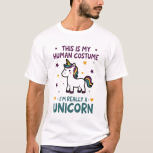Camiseta Esta É Minha Fantasia Humana Eu Sou Realmente Uma