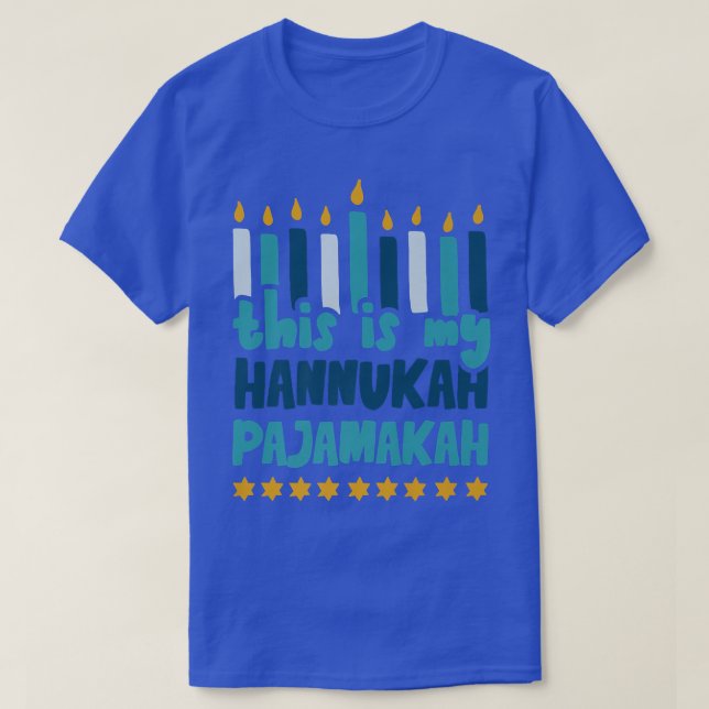 Camiseta Esta É Minha Hannukah Pajamakah Engraçada Hannukah (Frente do Design)