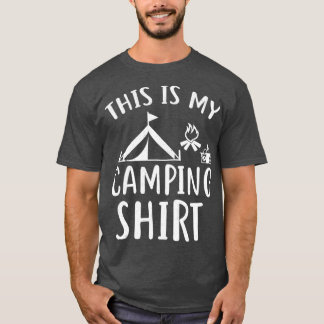 Camiseta Esta É Minha Ideia Engraçada De Acampamento.