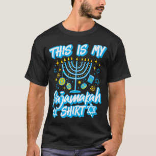 Camiseta Esta é Minha kah Velas do Candelabro de Hanukkah