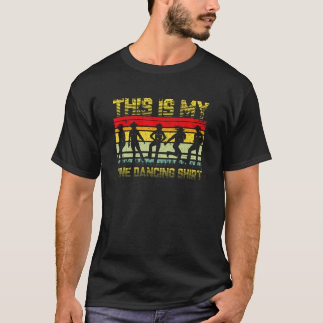 Camiseta Esta É Minha Linha Dançando Grunge Para Dançarinos (Frente)