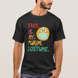 Camiseta Esta é minha máscara de fantasia engraçada de jude