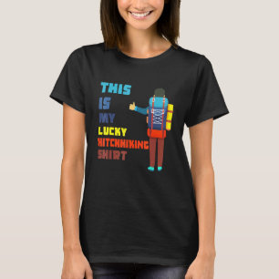 Camiseta Esta É Minha Sorte De Design De Carona.