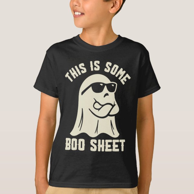 Camiseta Esta É Uma Brincadeira De Fantasmas De Boo Sheet H (Frente)