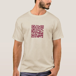 Camiseta esta é uma framboesa escura do código de QR…