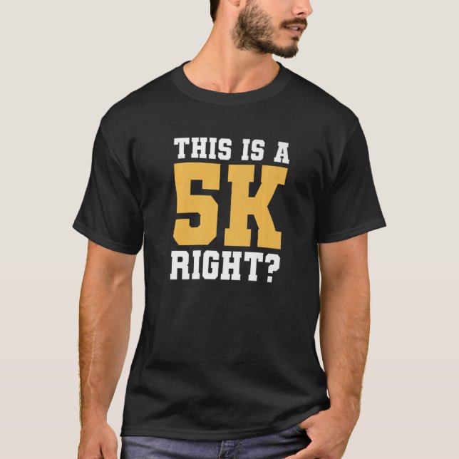 Camiseta Esta É Uma Maratona Direita De 5K Correndo Maraton (Frente)