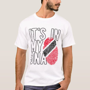 Camiseta Está em Meu Dna Trinidad e Togo Sinalizador Orgulh