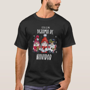 Camiseta Esta Es Mi Pijama Navideña Pai Mãe Avô