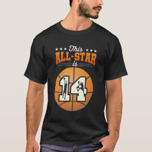 Camiseta Esta Estrela É A 14 De Aniversário De 14 Anos