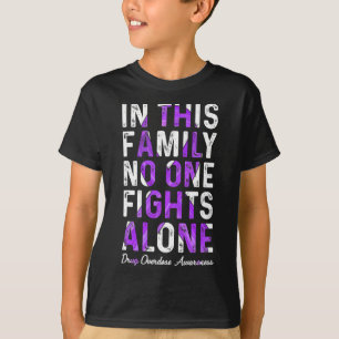 Camiseta Esta Familiar De Sensibilização Para A Sobredosage