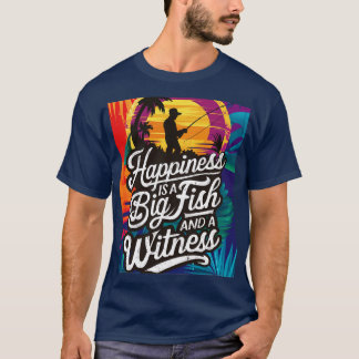 Camiseta Esta Felicidade É Um Peixe Grande E Um Design De T