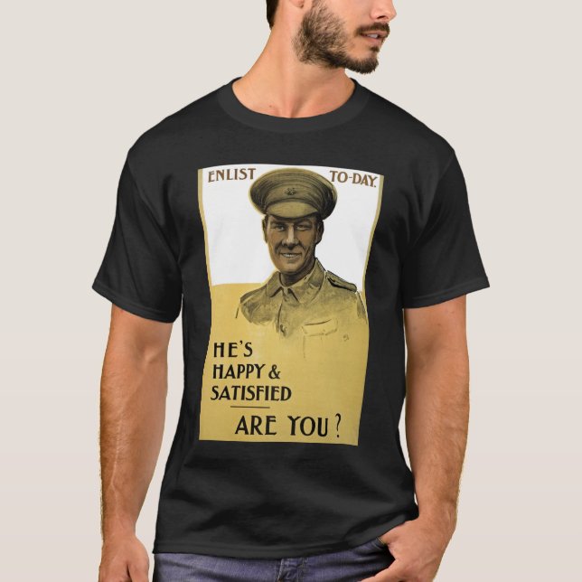 Camiseta Está feliz e satisfeito, é você? (Frente)