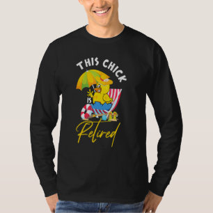 Camiseta Esta Galinha É Aposentada Mulheres Aposentadoria P