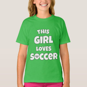 Camiseta Esta garota adora futebol