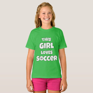 Camiseta Esta garota adora futebol