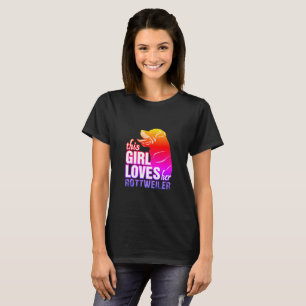 Camiseta Esta Garota Adora O Rottweiler