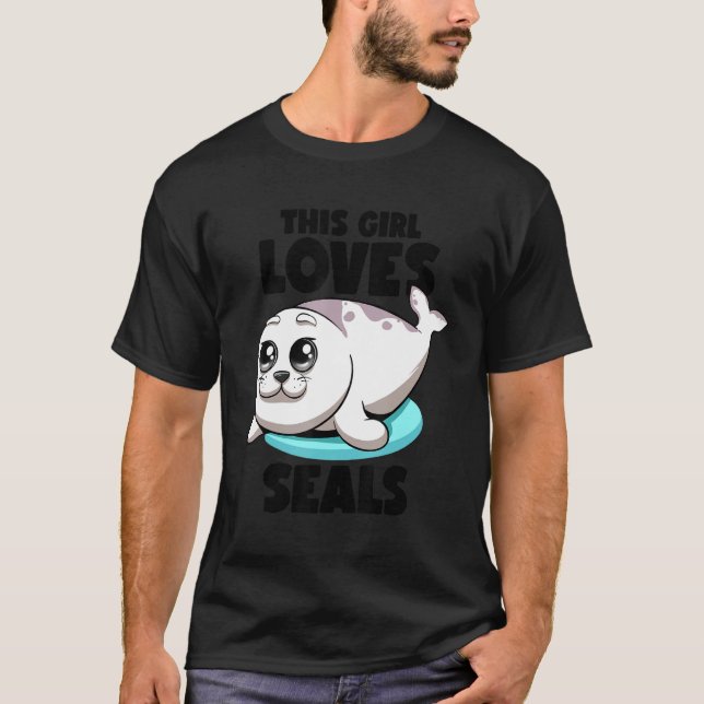 Camiseta Esta Garota Adora Selos Gordos Chubby Seals Sea Li (Frente)