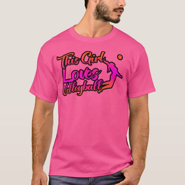 Camiseta Esta Garota Adora Voleibol (Frente)