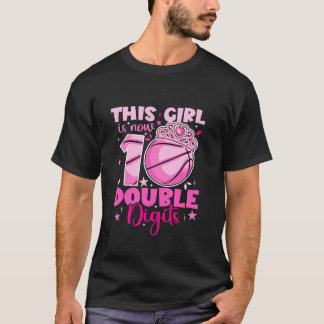 Camiseta Esta Garota Agora 10 Dígitos Duplos De Basquete 10